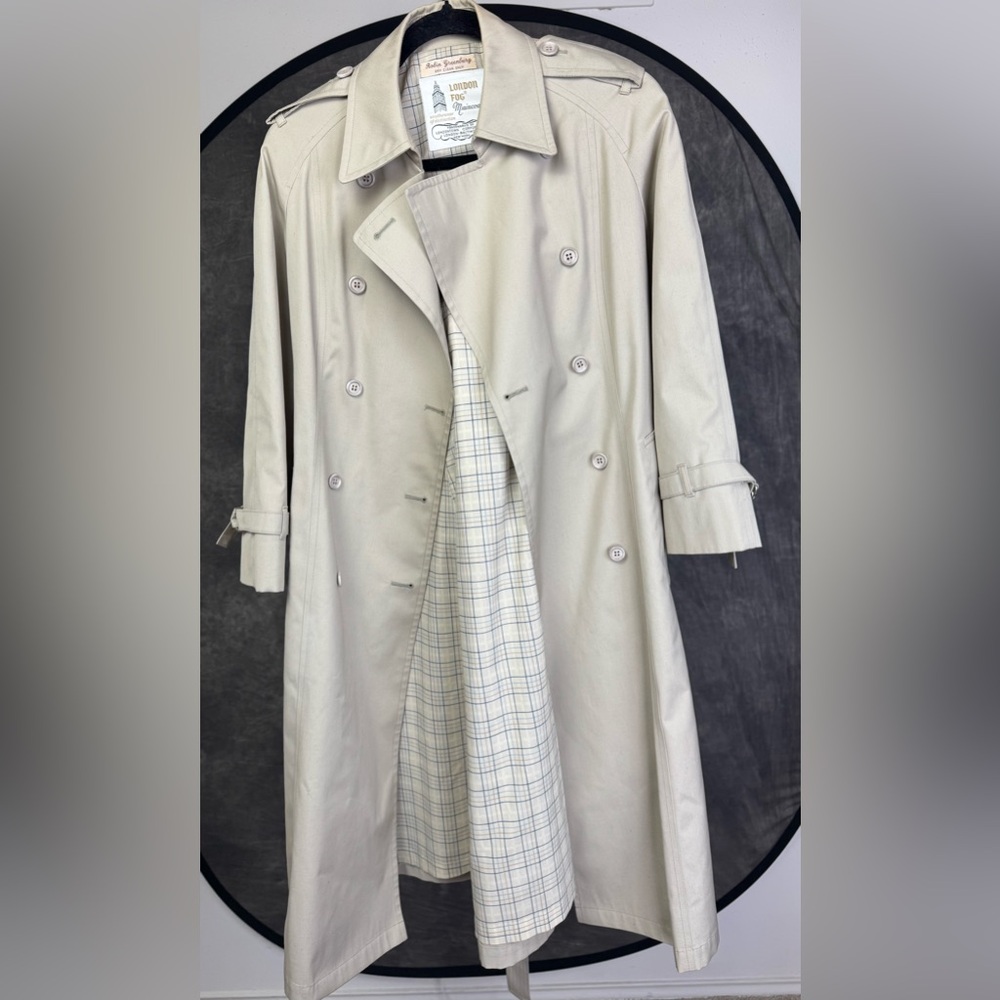 London Fog Cream Trench Coat